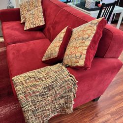 Target/Home Red Couch And Armchair