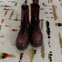Dr. Marten Burgundy Boots