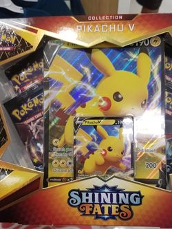 2021 Pokemon SHINNING FATES PIKACHU V BOX
