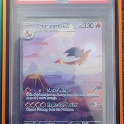 2023 Pokemon Mew En Special Illustration Rare #199 Charizard Ex PSA10 Gem Mint
