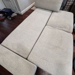 Sofa With Storage And Full Size Bed. 