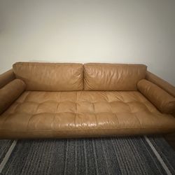 Designer Leather Couch - Must pick up