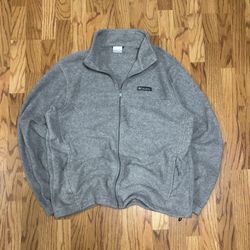 Grey Columbia Fleece Zip Up