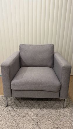 2 Gray chairs (accent chair)
