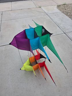 3D spinning/roto box kite + kite winder