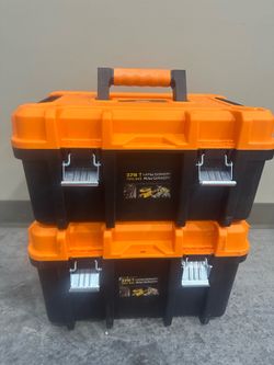 Large Capacity Plastic Tool Box Set