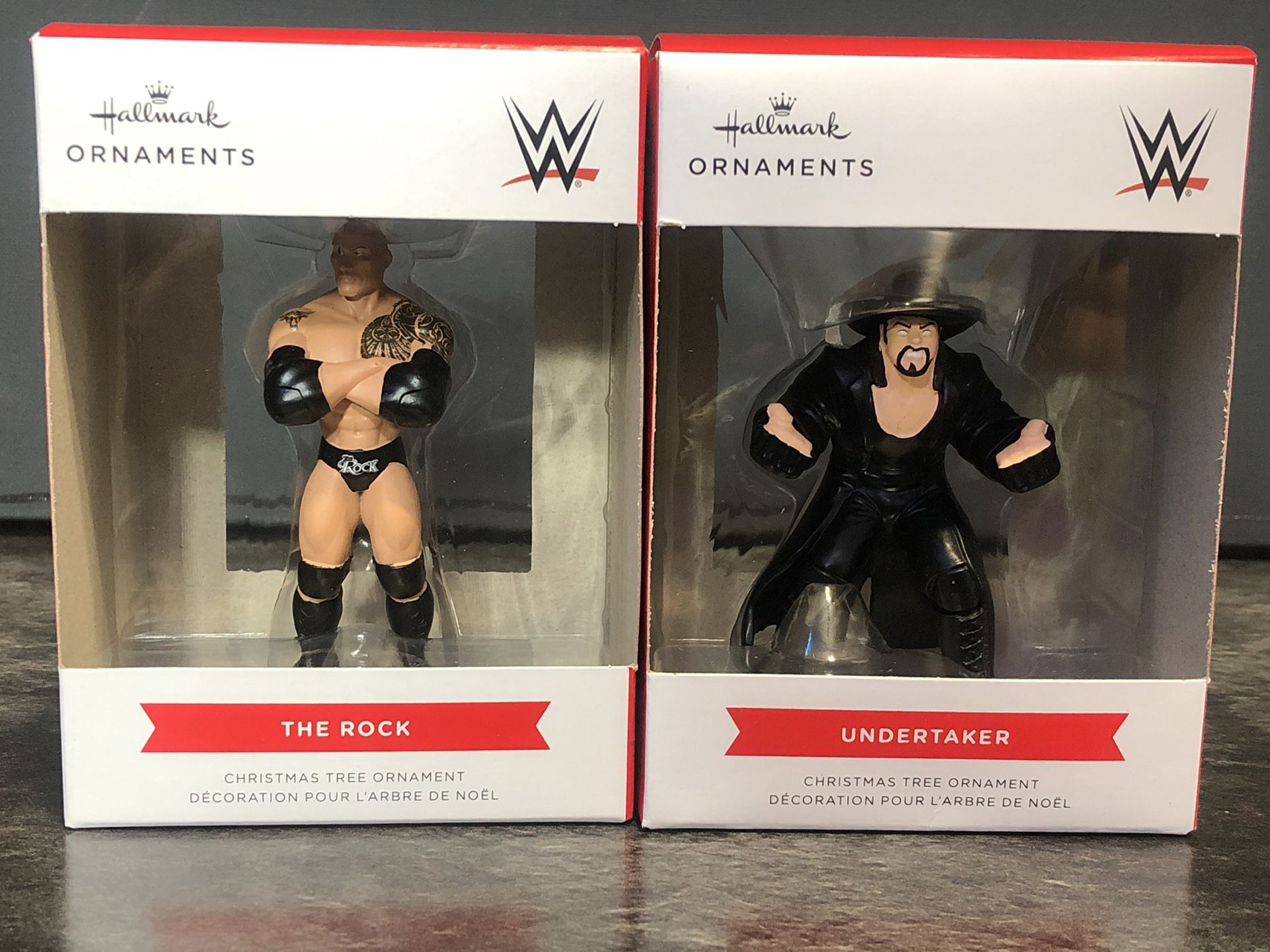 The Rock And Undertaker Hallmark Ornaments