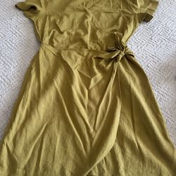 ana a new approach Olive Green Wrap Dress M