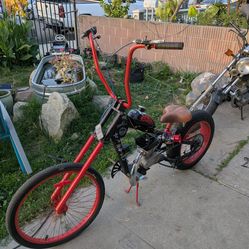 Custom 80cc 2-Stroke Chopper Motorized Bike