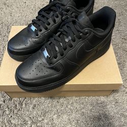 (black) Nike Air Force 1s  (men’s 11)