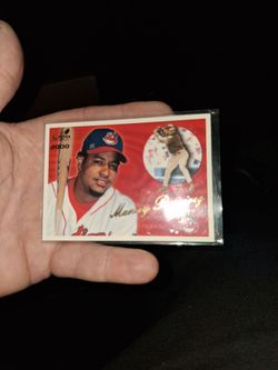 SIGNED MANNY R BASEBALL CARD