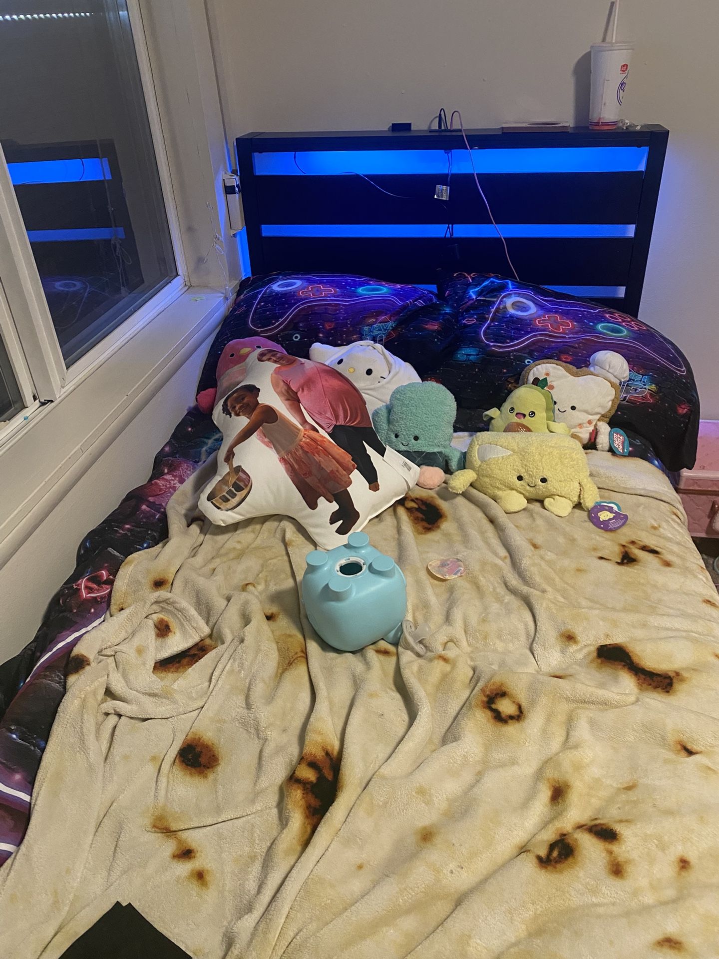 Twin Bed With LED Lights