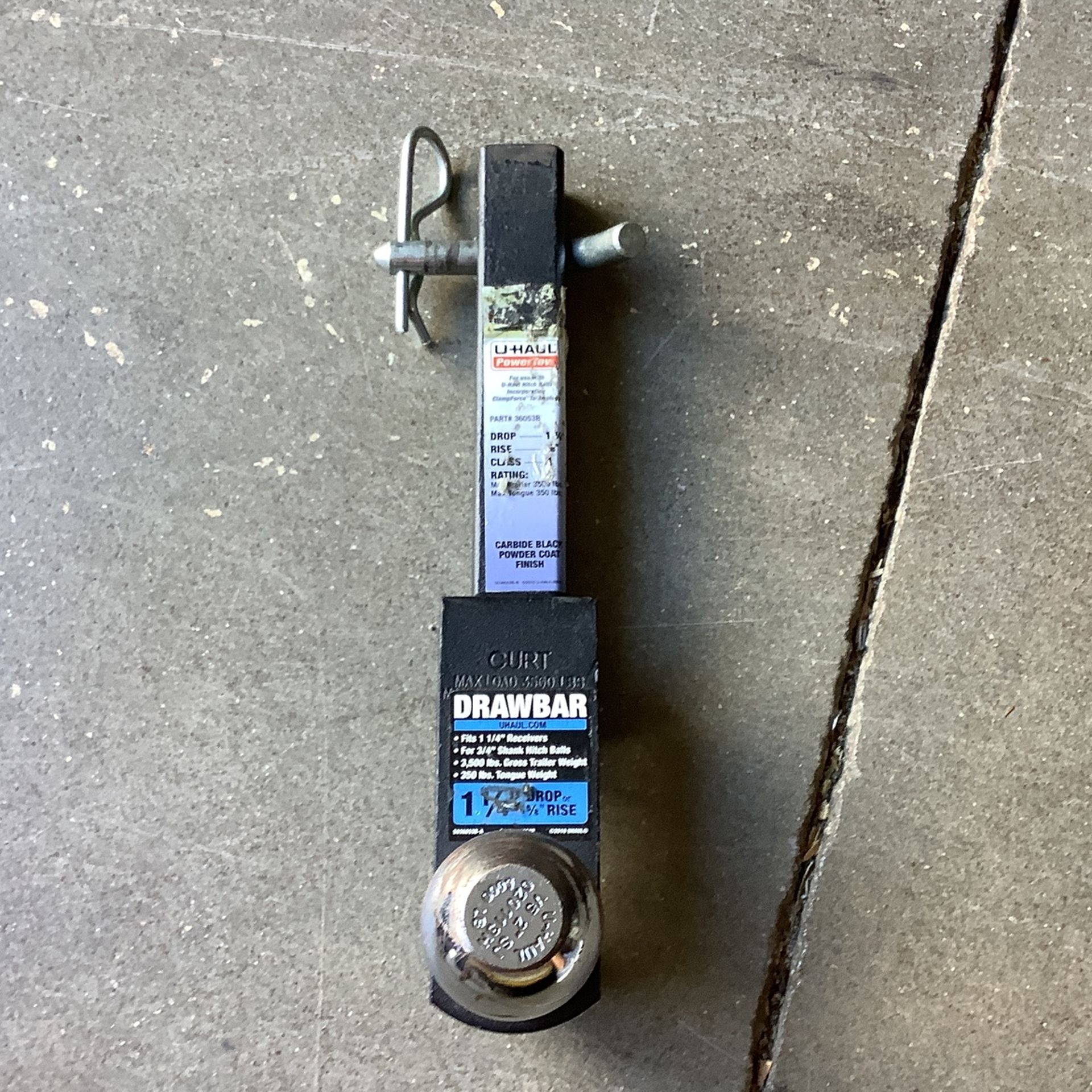 Drawbar Shank and Hitch Ball