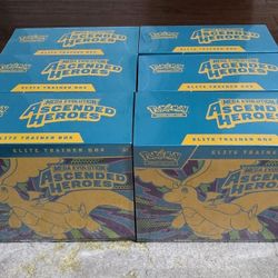 Pokémon Ascended Heroes Elite Trainer Box Lot of 6