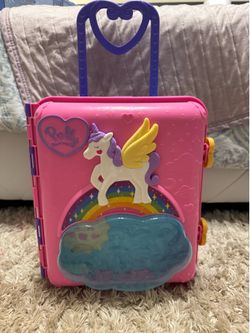 Polly pocket pollyville resort rolling luggage