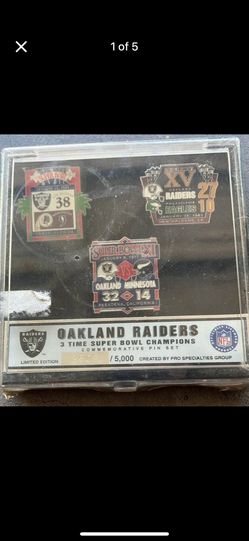 Raiders Super Bowl Pins