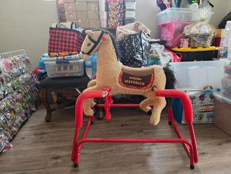 Rockin rider maverick bouncing horse makes sounds too