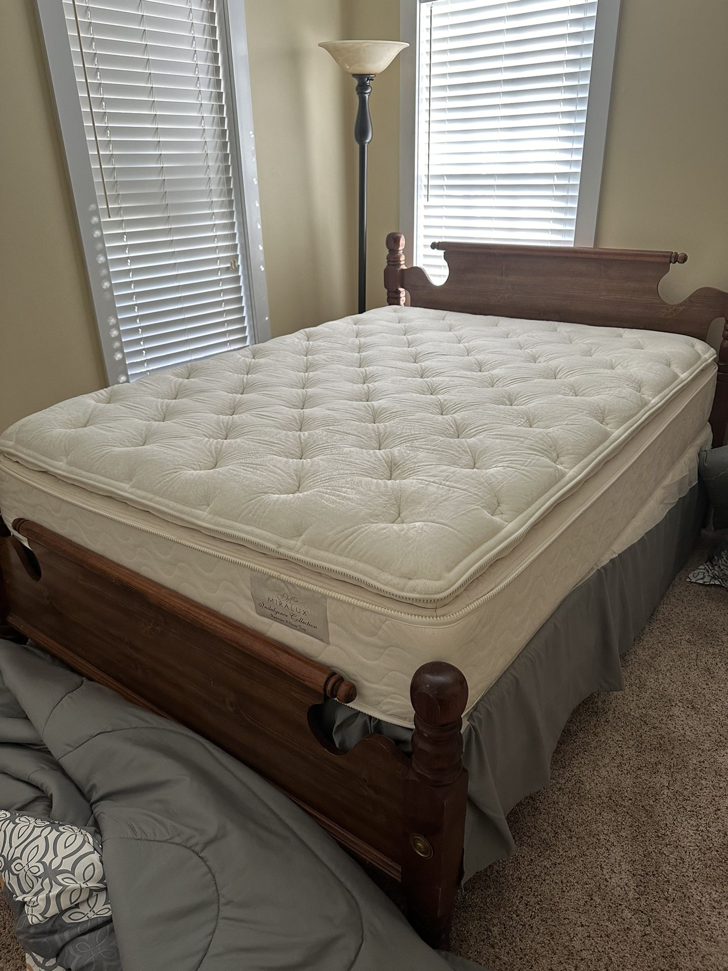 Antique Bedroom Set Plus Mattress And Boxspring
