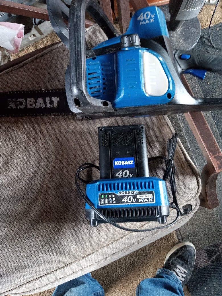 Kobalt Chainsaw 40vbattery N Charger