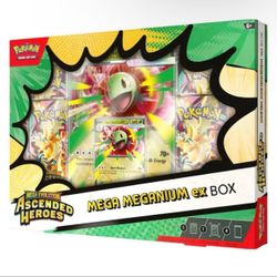 POKÉMON  ASCENDED HEROES MEGA MEGANIUM EX BOX