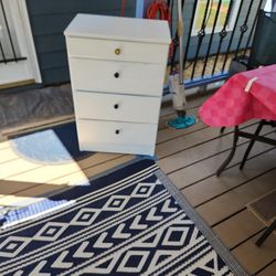 Small Dresser And Metal Stand 8 Dollars Each