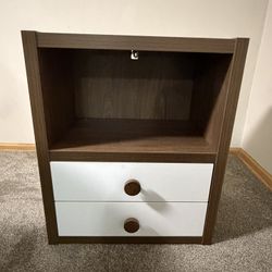 Sierra Ridge Bookcase with White Drawers
