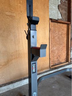 Steel Squat Rack Adjustable Barbell Free-press Bench,