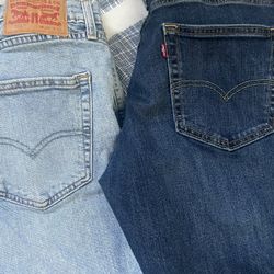 Mens Levi’s 511 And 513 Jeans Sz 36x32