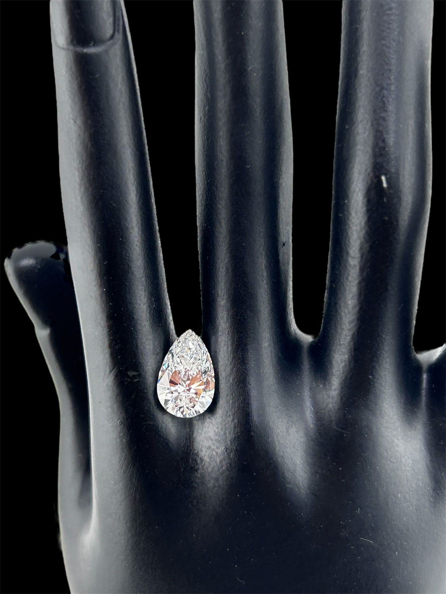 3.10 Ct Lab Grown Pear Shape Certified Diamond