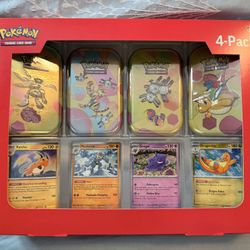 Pokémon 151 4 Mini Tins Box Bundle