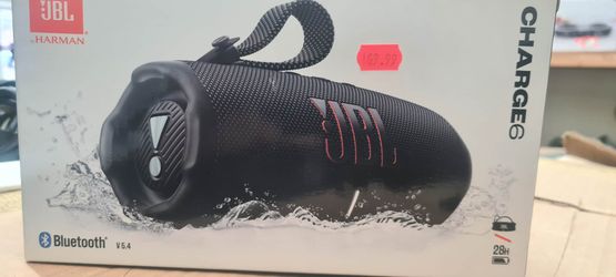 JBL Charge 6 - Portable Waterproof and Drop-Proof Bluetooth Speaker - Black
