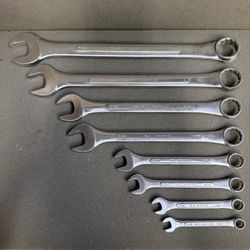 (8 pc set) S-K WAYNE SAE COMBINATION WRENCH SET 