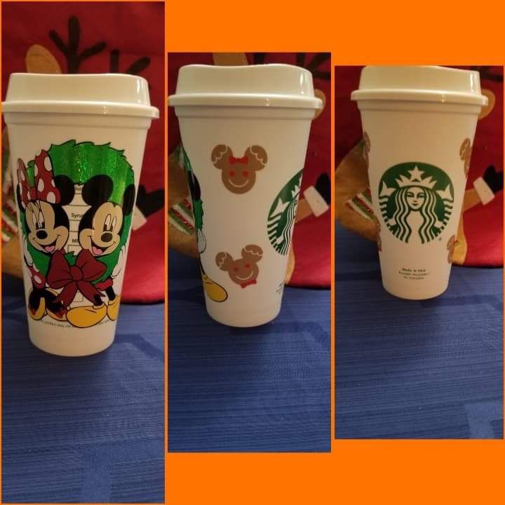 Christmas Minnie Mouse starbucks coffee cup