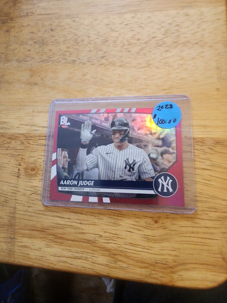 2023 Topps Big league baseball Aaron Judge Super rare Red foil I just got it out of a pack today Pick up only.