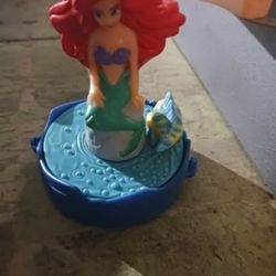Little Mermaid Vintage 1994 McDonalds Birthday Train Toy 1990s Ariel Push Toy The Little Mermaid #10 Vintage McDonalds Happy Meal Toy