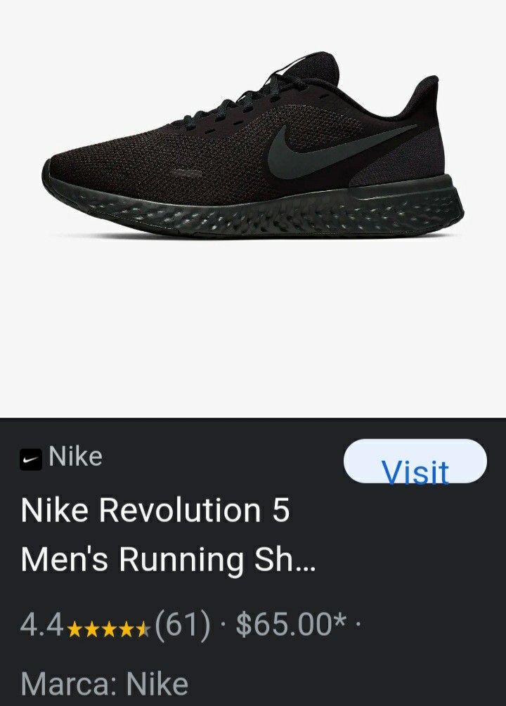 Nuevos Nike Revolution 5 Runnkng Shoes Talla 8 De Mujer O 6.5 Hombre