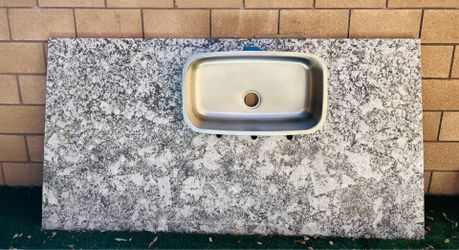 Granite Countertop with Stainless Steel Sink