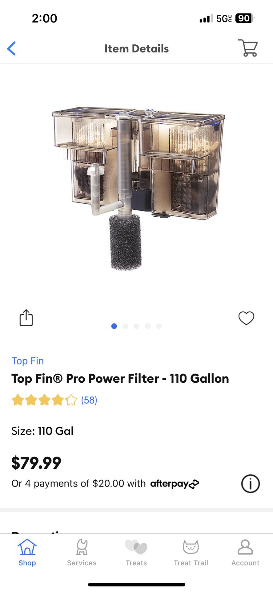 TOO FIN PRO POWER FILTER 