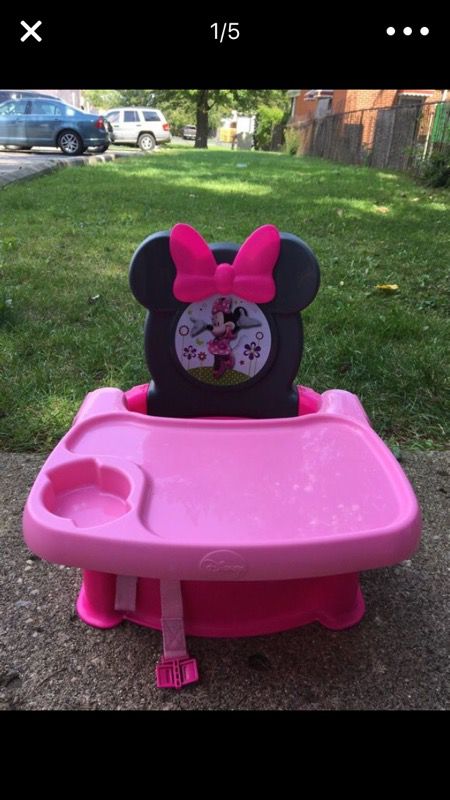 Minnie mouse high chair for kids