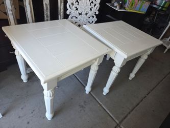 Wooden end tables
