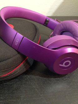 Beats Solo Vivid Purple Headsets $70