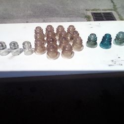 Antique Glass Telephone Pole Insulators