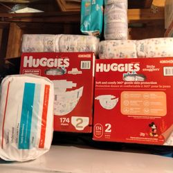 Diapers Size 1 and 2