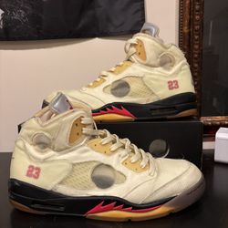 off white jordan 5 size 13