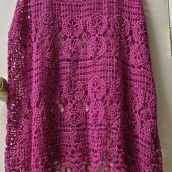 Vibrate Pink Crochet Dress