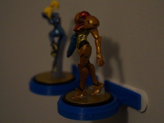 Nintendo Amiibo Figurine Wall Mount Single Character Display Case Mountable Action Figure Stand