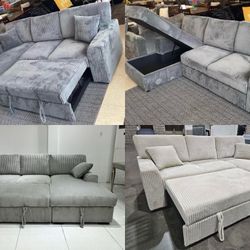 New. Sofa Bed With Storage 