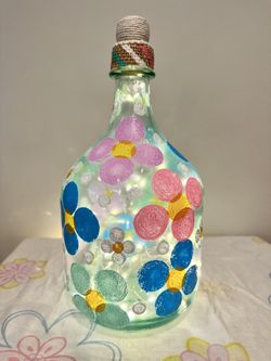 Pastel Floral Lamp