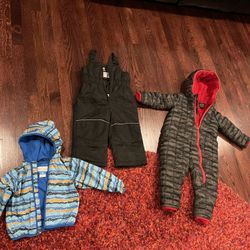 Snow Suit And Rain Jacket Size 2T 
