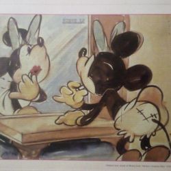 PRINT OF THE 1939 ORIGINAL MICKEY'S SURPRISE PARTY 